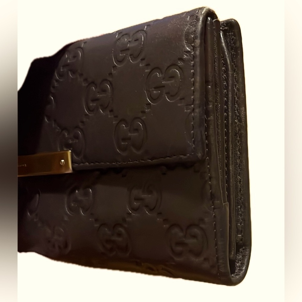 Gucci Guccissima Interlocking Leather Long Wallet, Brown - Picture 10 of 16